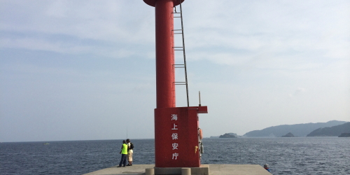 小浦一文字の灯台下
